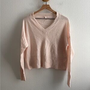 Cuyana Wool Cashmere Pink Sweater